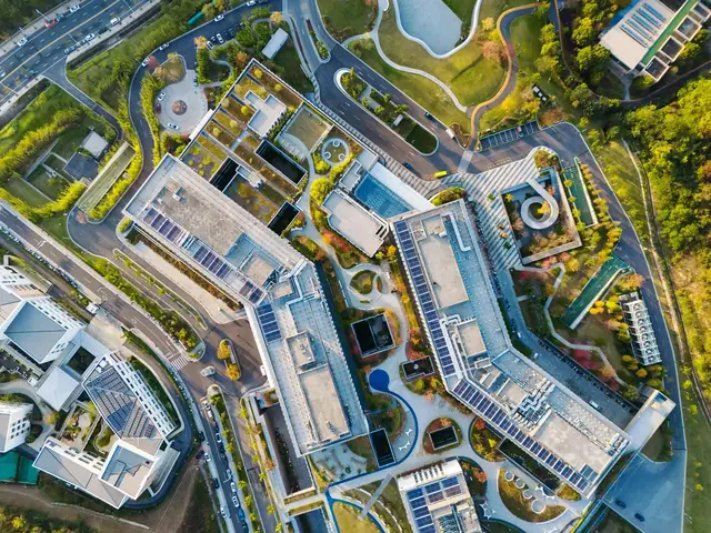 Modern college campus