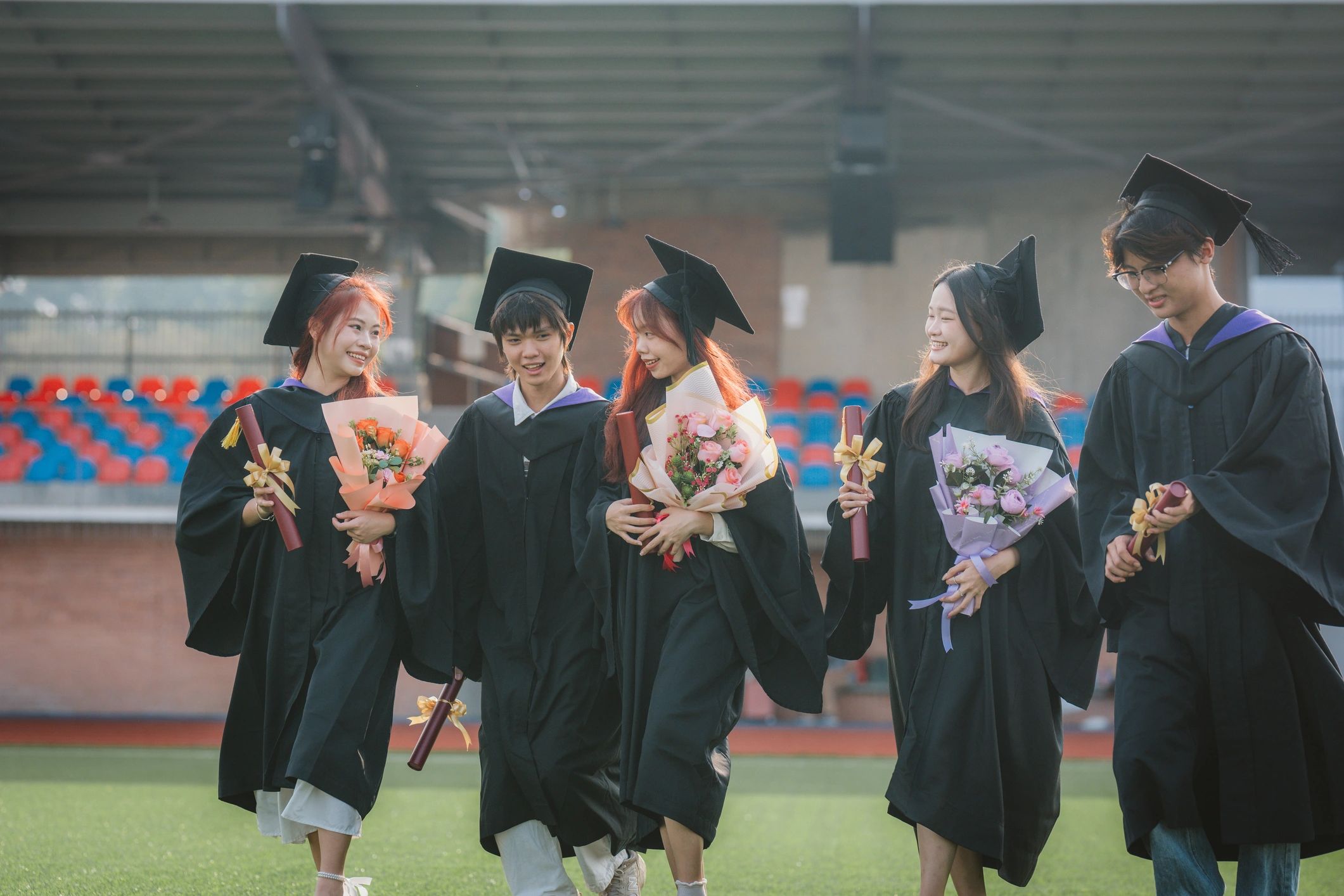 Graduates celebrating their academic achievement